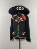 Костюм Мексиканец Хеллоуин Санта Муерте мужской