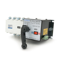 Автомат ввода резерва (АВР) четырехполюсный GCQ4P100A, 220V/100A, Отключающая способность KA:6, Винтовая фиксация, 244*109*118мм