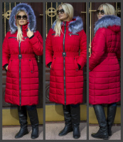 50-58 Зимнее женское пальто. большие размеры.