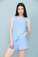 Літній костюм «Ender» оптом | Розпродаж моделі Блакитний, 42-44