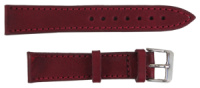 Ремінець для годинника зі шкіри Mykhail Ikhtyar Ш18 мм бордовий