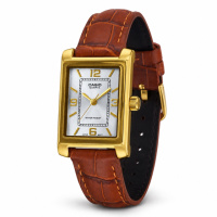 Жіночий годинник Casio LTP-1234GLL-7A — класична модель у золотистому корпусі зі шкіряним ремінцем