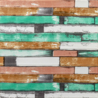 Самоклеющаяся декоративная 3D панель 700x700x5мм Мятное дерево (057) SW-00000238