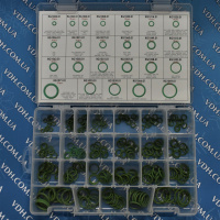 Набір гумових прокладок, зелені ( 240 штук по 10 прокладок кожного типу ) Errecom RK 1166