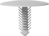 Крепления обшивки, одна шляпка Клипсы типа Ель - Много марок Много моделей