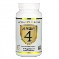 Средство для укрепления иммунитета, Immune4, California Gold Nutrition, 180 вегетарианских капсул