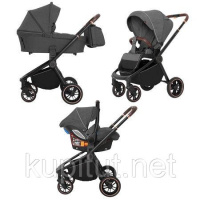 Коляска универсальная CARRELLO Epica CRL-8511 (3in1) Space Black +дождевик