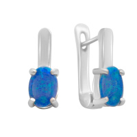Серебряные серьги CatalogSilver с опалом 0.605ct (2174288)