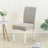 Чехол на стул универсальный Велюровый Турция 10435 серый