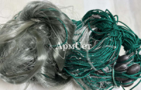 Трёхстенная рыболовная сеть ячейка 50 мм, высота 1.8 м, длина 50 м, леска 0,18 мм TITAN (промышленный лов)