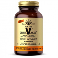 Мультивитамины без железа, формула VM-75, Iron-Free Formula VM-75, Solgar, 90 таблеток