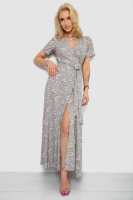 Сарафан із квітковим принтом, колір сірий, 241R161