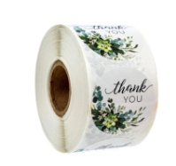 Скотч декоративный набор рулон 500 шт Спасибо, цветы
