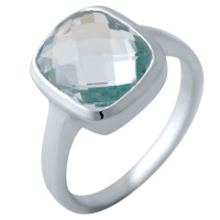 Серебряное кольцо CatalogSilver с натуральным топазом 5.755ct, вес изделия 4,53 гр (2042600) 19 размер