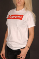 Белая футболка Supreme