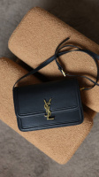 Saint Laurent Solferino Large Black/Gold