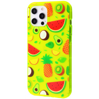 Чехол для Apple Iphone 12 Pro Max фрукты. CB-421 Цвет: желтый