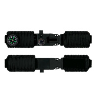 Ремінець паракордовий багатофункціональний Patriot Black New (1051-0637) довжиною 25,5 см