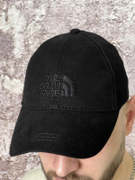 Кепка The North Face чорна (чорне лого)