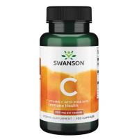 Swanson Vitamin C with Rose Hips 500mg 100 капс