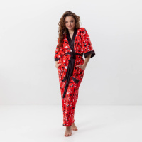 Комплект женский из плюшевого велюра штаны и халат 18 плюс 3414_M 15940 M