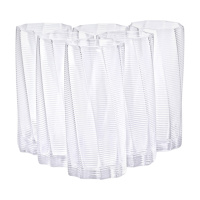 Набір склянок 3-D print високих 6 штук по 500 мл, прозорий