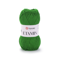 Пряжа акриловая YarnArt  ETAMIN / цвет зелёный 438 / 30 г / 180 м / Турция