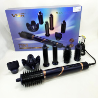 Фен-стайлер для волос 7в1 VGR V-477DARK Blue Professional 1400 Вт 7 насадок