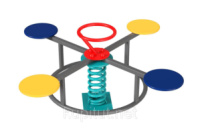 Качалка на пружине Карусель Kidigo (123181)