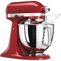 Миксер планетарный настольный KitchenAid Artisan с чашей 4.8л 5KSM175PSEER с двумя чашами Красный