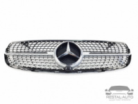 Тюнинг Решетка радиатора Mercedes GLC/GLC Coupe-Class X253/C253 2015-2019год (Diamond Silver)