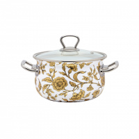 Кастрюля эмалированная 3,1 л «Золотое кружево» 15170