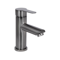 Змішувач для раковини Brinex Pure 001F низький  Gunmetal Black BRIPUR001FGRP