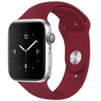 Силіконовий ремінець для Apple watch 42mm / 44mm (Бордовий / Maroon) - купити в SmartEra.ua