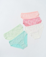 Батальні трусики із квітковим орнаментом  5 шт.