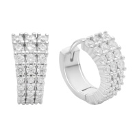 Серебряные серьги CatalogSilver с фианитами (2185864)