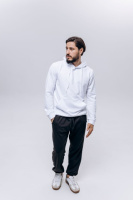 Худи чоловіче (unisex) біле двохнитка