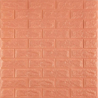 3D панель самоклеющаяся 700х770х7мм кирпич Пудра SW-00001800