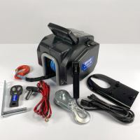 Лебідка портативна акумуляторна 2,2 т трос синтетика Husar Winch