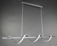 Люстра потолочная LED H22L-1000-bk Черный 25-110х14х100 см.