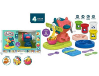 Тісто для ліплення ZC 811 (48/2), 4 кольори тіста, екструдер, аксесуари, посуд, в коробці