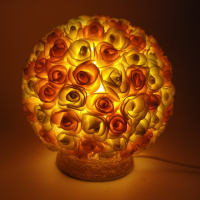 Світильник-нічник «Букет персиково-білих троянд»