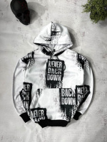 Худі чоловіче весна літо осінь принт трикотаж на флісі