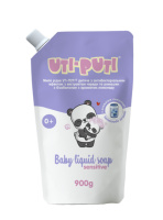 Детское жидкое мыло UTI-PUTI череда и ромашка с ароматом лимонада 900 мл (дой-пак)