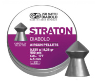 Пули JSB Straton Diabolo 4,5 мм, 0,535 г (500 штук)  стальной (112500)