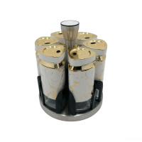 Набор баночек для специй 6 шт 120 мл карусель для хранения специй HP-1332