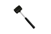 Киянка Intertool 340 г х 55 мм Чорна ручка метал (HT-0229)