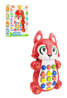 Детский развивающий телефон 7614 (укр.) с проектором  7614-4 (Котик)