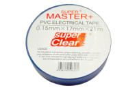 Стрічка ізоляційна Master 17 x 0.15мм x 21м синя (Д-ЛИМС21)