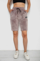 Шорти жіночі  велюрові, колір мокко, 238R58169-1